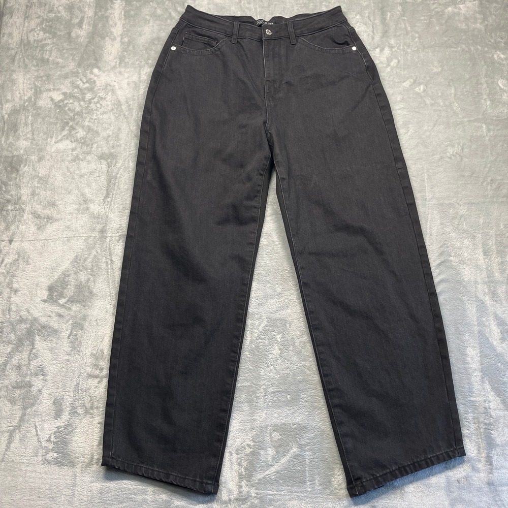 Judy Blue Marlow Arc Leg Jeans Womens Black High Rise Curved Size 9/29